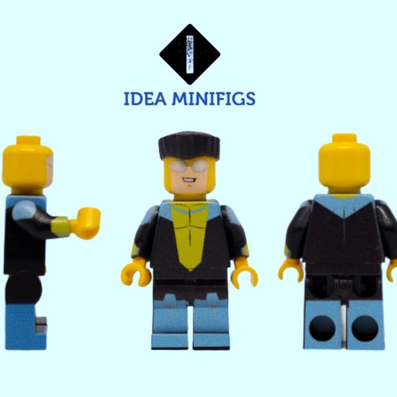Invincible Mark Grayson Custom UV Print Design on Lego Minifigure - Picture 1 of 1